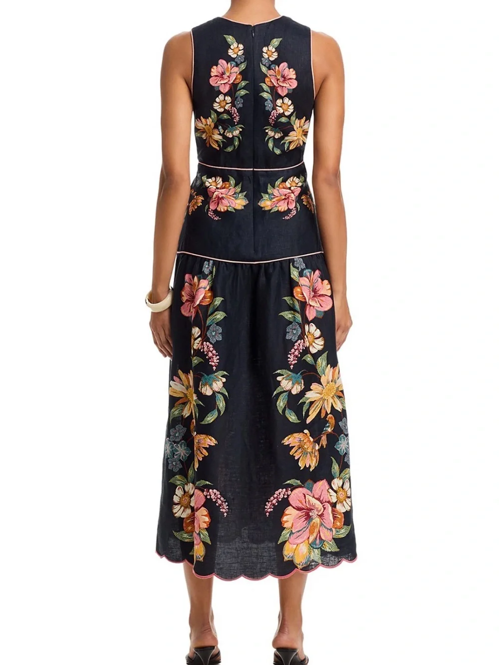 FARM Rio Maira Floral Print Linen Dress – Size XL – NWT